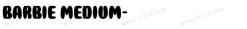 barbie medium字体转换